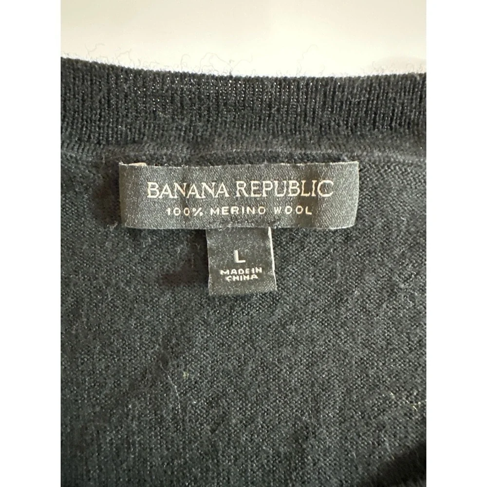 Banana Republic Merino Wool Crew Neck Long Sleeve Sweatshirt